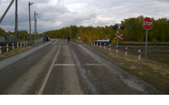 ДТП на  железнодорожном переезде с участием  автомобиля  в Чистоозерном  районе.