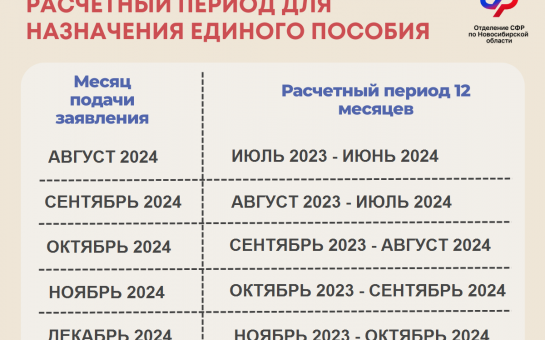 За какой период рассчитывается среднедушевой доход семьи при назначении единого пособия
